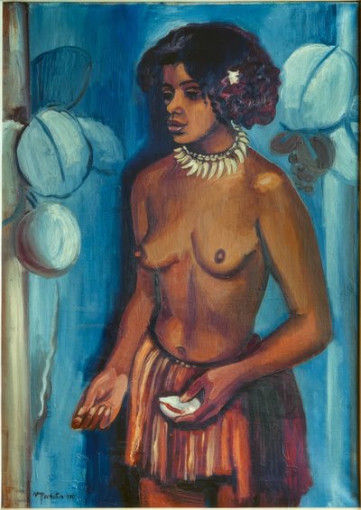 Yuka con la conchiglia da Max Pechstein