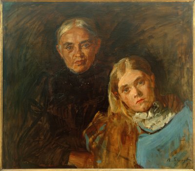 Signora Voll con figlia da Max Slevogt