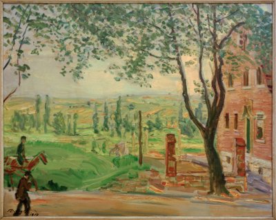 Casa rossa sulla strada di Landau a Godramstein da Max Slevogt