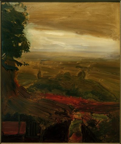 Pergola rossa con nuvole temporalesche da Max Slevogt