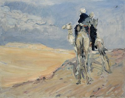 Tempesta di sabbia nel deserto libico, 1914 da Max Slevogt