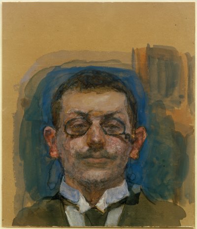 Autoritratto en face da Max Slevogt
