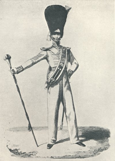 17º Reggimento, Maggiore Tamburino 1830, 1830-1909 da Maxim Gauci