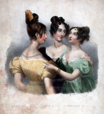 Tre signore del XIX secolo da Maxim Gauci