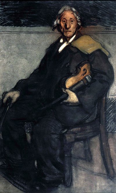 Violinista, inizio XX secolo da Maxime Dethomas