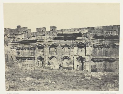Baalbeck, Interno del recinto dei Templi del Sole e di Giove; Siria da Maxime Du Camp