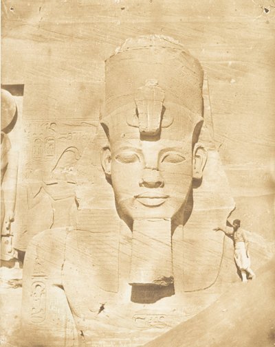 Colosso mediale dello Speos di Phré, ad Abousembil, 29 marzo 1850 da Maxime Du Camp