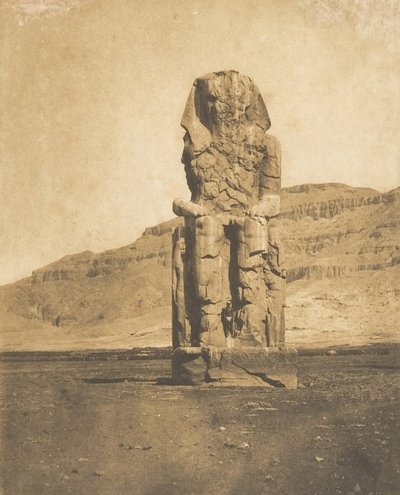 Colosso monolitico di Amenofi III, a Tebe da Maxime Du Camp