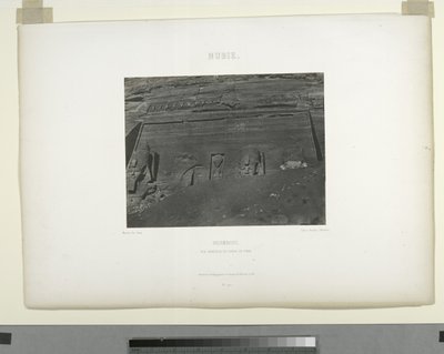 Dettaglio dal Grande Tempio, Abu Sunbul, Egitto da Maxime Du Camp