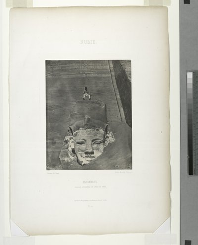 Dettaglio del Grande Tempio, Abu Sundul, Nubia, Egitto da Maxime Du Camp