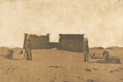 Dromos del Tempio di Sébona, 3 aprile 1850 da Maxime Du Camp
