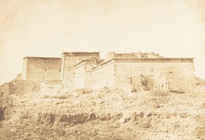 Ensemble del Tempio di Iside a File - Vista presa a nord, aprile 1850 da Maxime Du Camp