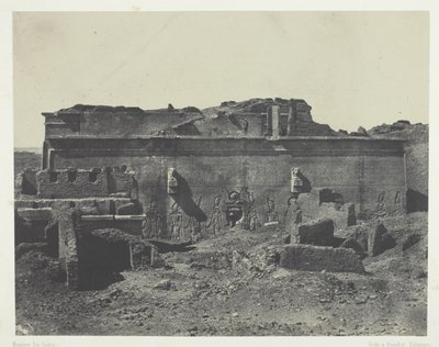 Facciata posteriore, Grande Tempio di Dendera (Teutyres), Alto Egitto da Maxime Du Camp