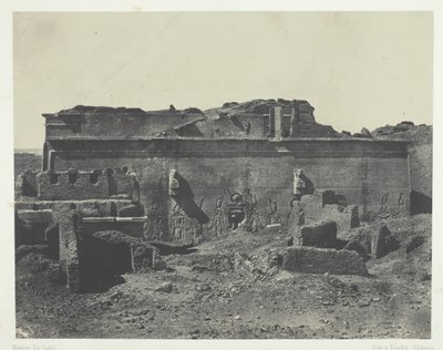 Facciata posteriore, Grande Tempio di Dendera, Alto Egitto da Maxime Du Camp