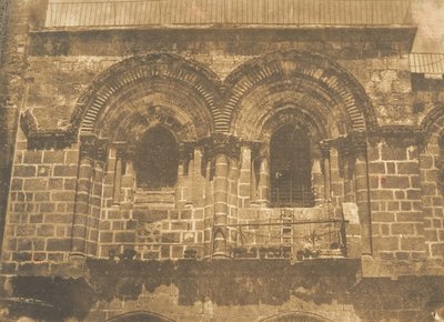 Facciata della Chiesa del Santo Sepolcro, a Gerusalemme No. 2 parte superiore da Maxime Du Camp