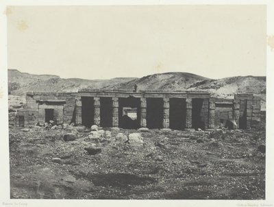 Gournah, Palazzo di Merenptah I, Tebe da Maxime Du Camp