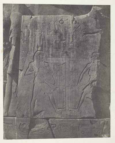Gournah, Sculture del Trono dei Colossi; Tebe da Maxime Du Camp