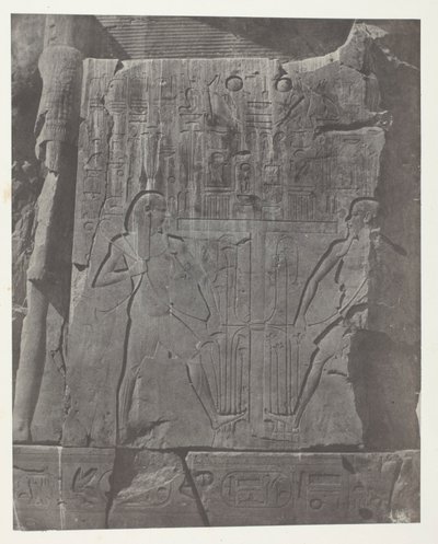 Gournah, Sculture del Trono dei Colossi; Tebe da Maxime Du Camp