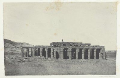 Gournah, Tomba di Osymandias, Tebe, 1849-51, stampato 1852 da Maxime Du Camp