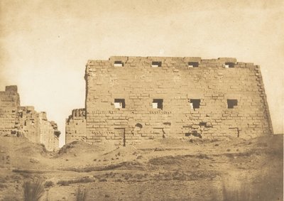 Grande pilone del Palazzo di Karnak, Tebe, 1849-50 da Maxime Du Camp