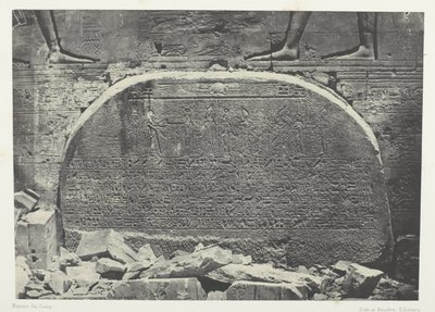 Grande tempio di Iside a Philoe, Proscynema (atto di adorazione); Nubia, lastra 75 dall