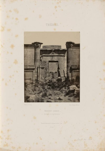 Grande Tempio di Denderah da Maxime Du Camp