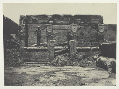 Grand Temple de Dendérah Teutyres, Haute-Egypte, 184951, stampato 1852 da Maxime Du Camp