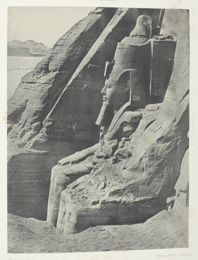 Ibsamboul, Colosse Oriental Du Spéos De Phrè, Vu De Profil; Nubie, lastra 104 dall