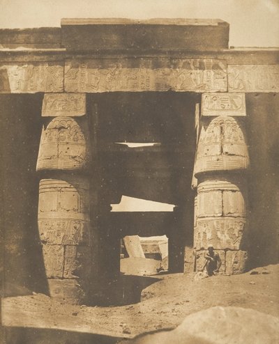 Interno del Tempio di Khons, a Karnak, Tebe, 1849-50 da Maxime Du Camp