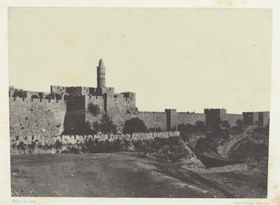 Gerusalemme, Mura occidentali; Palestina da Maxime Du Camp