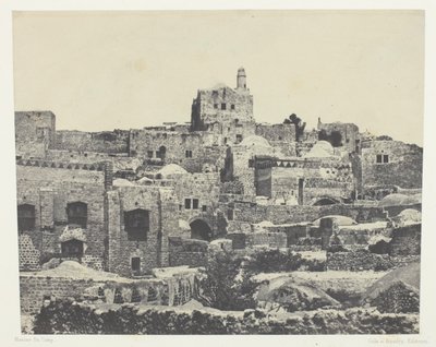 Gerusalemme, quartiere occidentale; Palestina da Maxime Du Camp