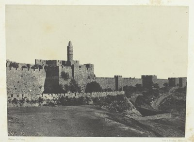 Gerusalemme, Mura occidentali; Palestina da Maxime Du Camp