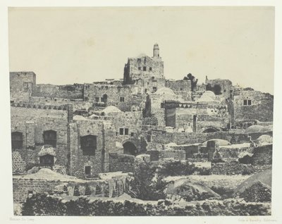 Gerusalemme, Quartiere Occidentale, Palestina, 1849-51, stampato 1852 da Maxime Du Camp