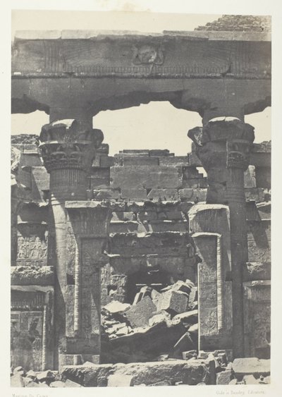 Kalabscheh, Porta del Pronao; Nubia da Maxime Du Camp