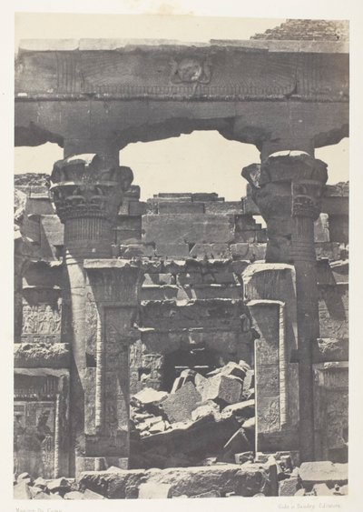 Kalabscheh, Porta del Pronao; Nubia da Maxime Du Camp
