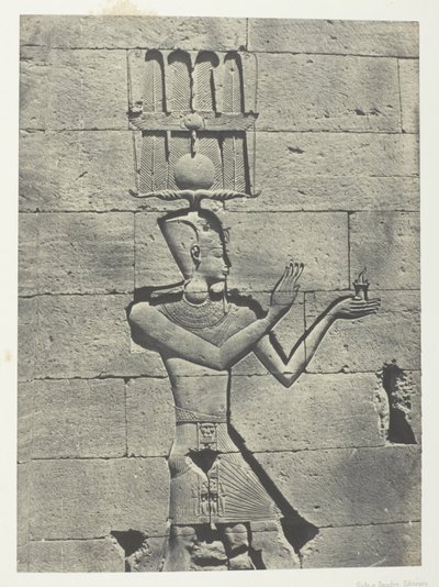 Kalabscheh, Sculptures De La Façade Postérieure Du Temple; Nubie, lastra 91 dall