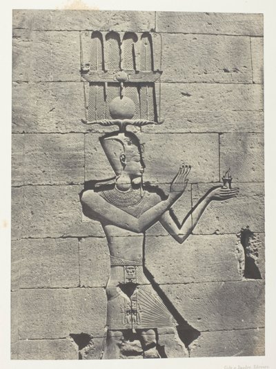Kalabscheh, Sculptures De La Façade Postérieure Du Temple; Nubie, lastra 91 dall