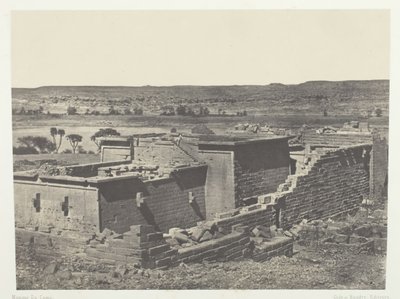 Kalabscheh, Vue Générale du Temple de Kalabscheh Talmis, Nubia, 1849-51, stampato 1852 da Maxime Du Camp