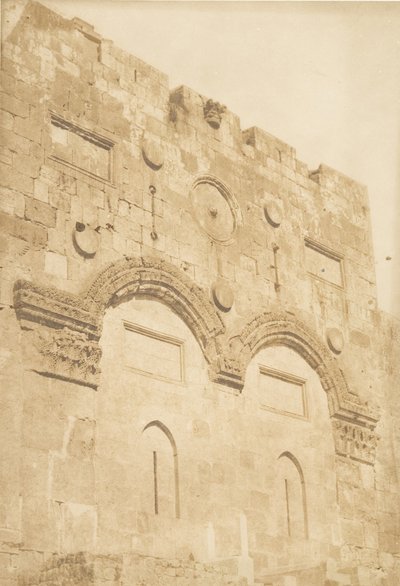 La Porta dorata a Gerusalemme, agosto 1850 da Maxime Du Camp