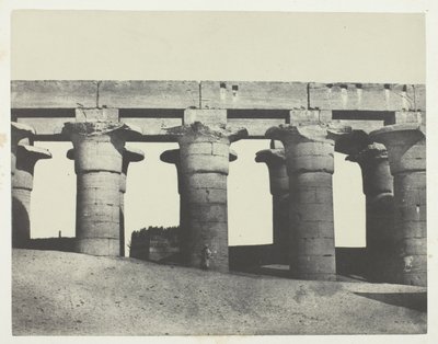 Luxor, Grande Colonnato del Palazzo; Tebe da Maxime Du Camp