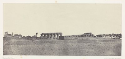 Luxor, Vista Generale delle Rovine; Tebe da Maxime Du Camp