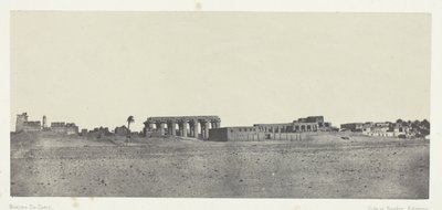 Luxor, Vista Generale delle Rovine; Tebe da Maxime Du Camp
