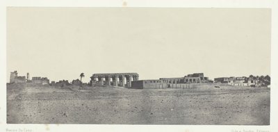 Louqsor, Vue Générale des Ruines, Tebe, 184951, stampato 1852 da Maxime Du Camp
