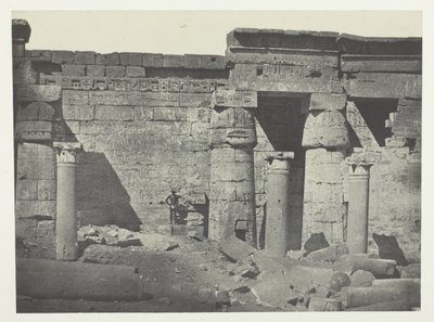 Médinet-Habou, Peristilio del Palazzo di Ramses-Méiamoun; Tebe da Maxime Du Camp