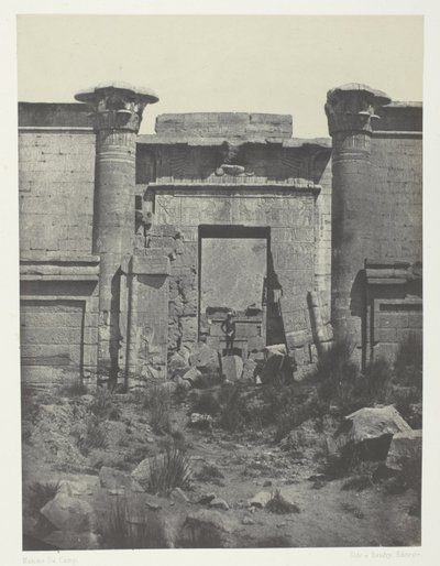 Médinet-Habou, Propilei del Thoutmoseum; Tebe da Maxime Du Camp