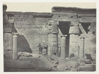 Médinet-Habou, Peristilio del Palazzo di Ramses-Méiamoun; Tebe da Maxime Du Camp