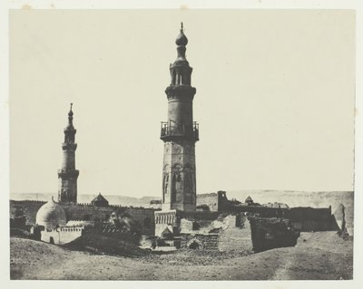 Moschea di Aly-Bey, Girgeh, Alto Egitto, 1849-51, stampato 1852 da Maxime Du Camp
