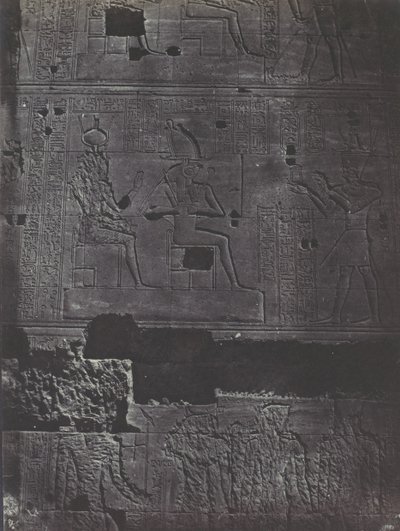 Nubia. Grande Tempio di Iside a Philoe. Muro occidentale (1850) da Maxime Du Camp