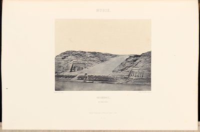 Nubia. Ibsamboul. I due speos da Maxime Du Camp