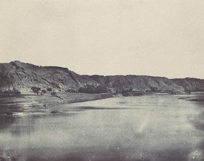 Nubie. Rive Orientale del Nilo Villaggio di Bab. Vista presa a sud di Filè, 1850 da Maxime Du Camp
